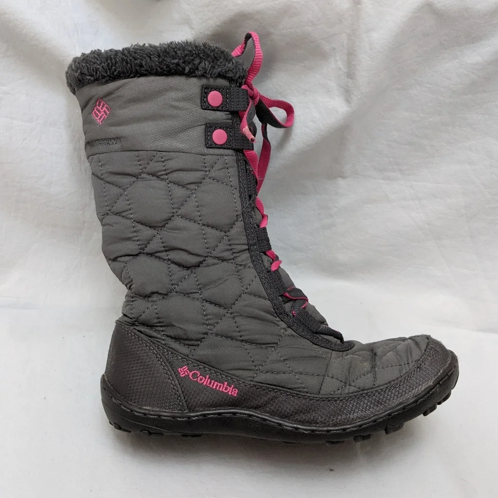 Columbia Girls Omni Heat Insulated Winter Boots Size 2